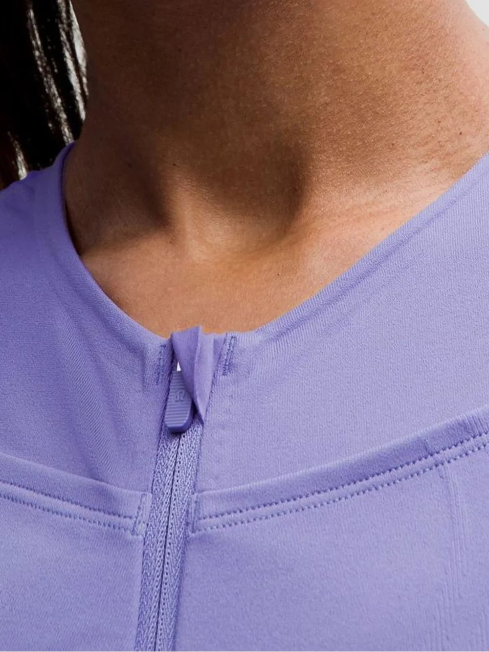 lululemon athletica Sense-Knit Running Lilac Seamless One-Piece Size 4 NWOT LOW
